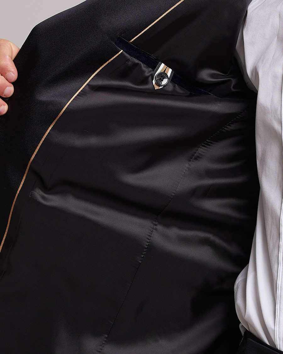 Herren | Sakkos | BOSS BLACK | Hutson Velvet Tuxedo Blazer Dark Blue