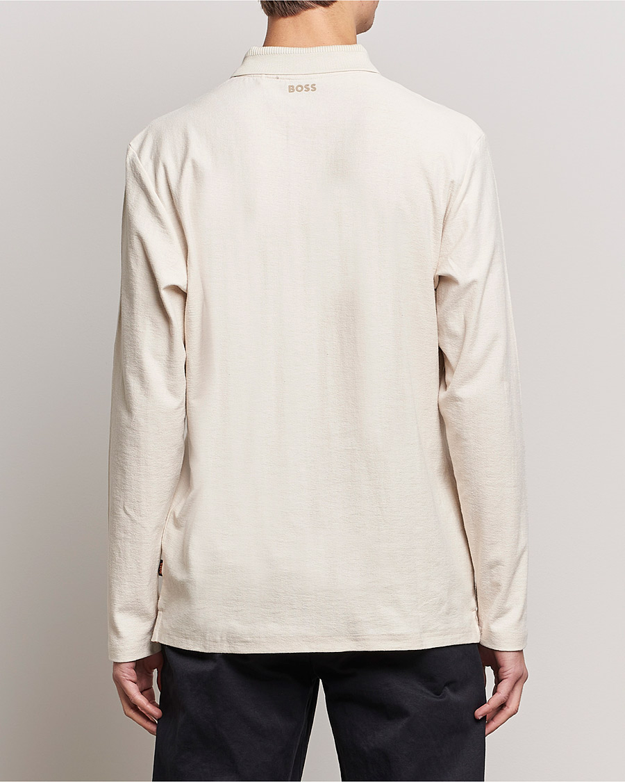 Herren | Pullover | BOSS ORANGE | Pecollege Knitted Polo Open White