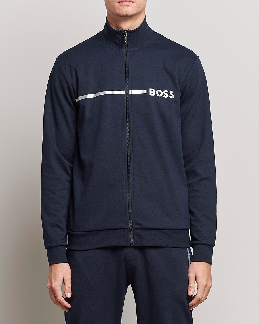 Herren | Pullover | BOSS BLACK | Tracksuit Jacket Dark Blue