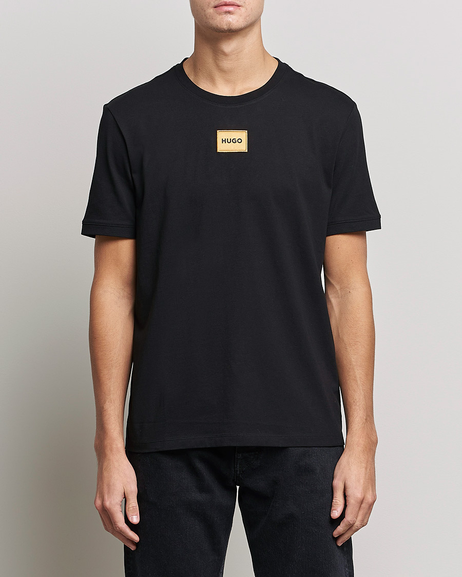 Herren | T-Shirts | HUGO | Diragolino Crew Neck T-Shirt Black