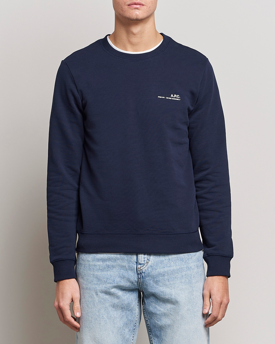 Herren | Sweatshirts | A.P.C. | Item Sweatshirt Navy