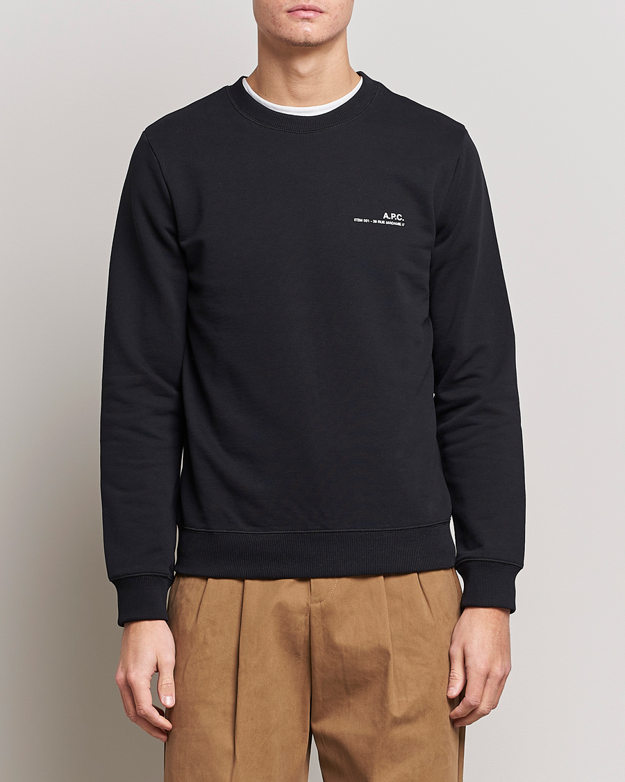 Herren | Sweatshirts | A.P.C. | Item Sweatshirt Black