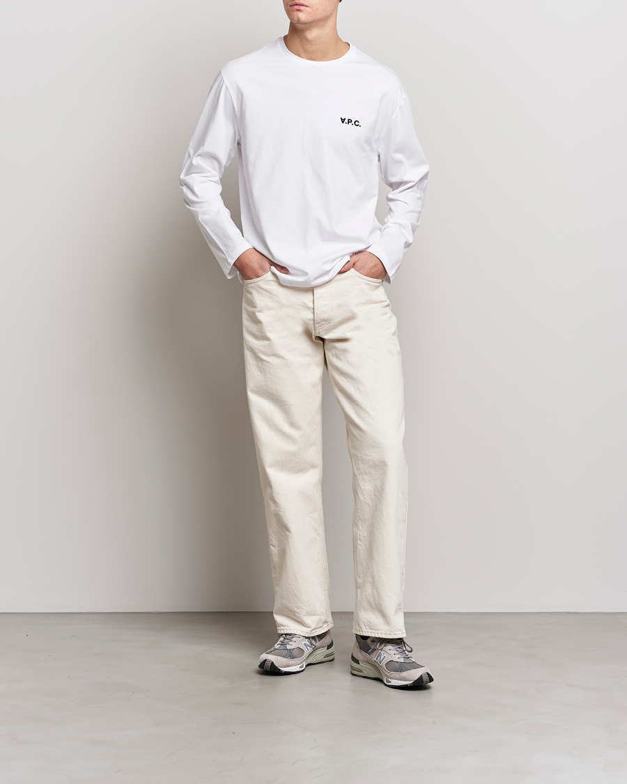 Herren | T-Shirts | A.P.C. | VPC Long Sleeve T-Shirt White