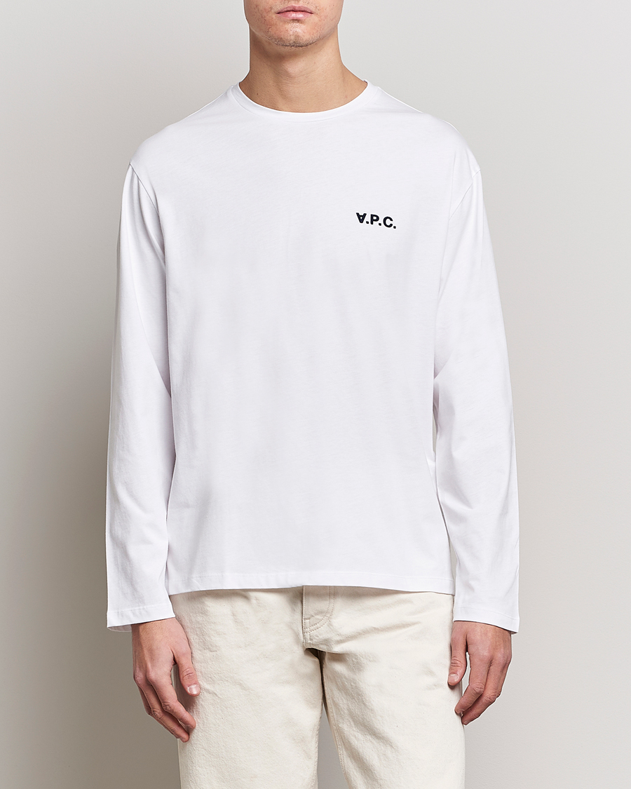 Herren | T-Shirts | A.P.C. | VPC Long Sleeve T-Shirt White