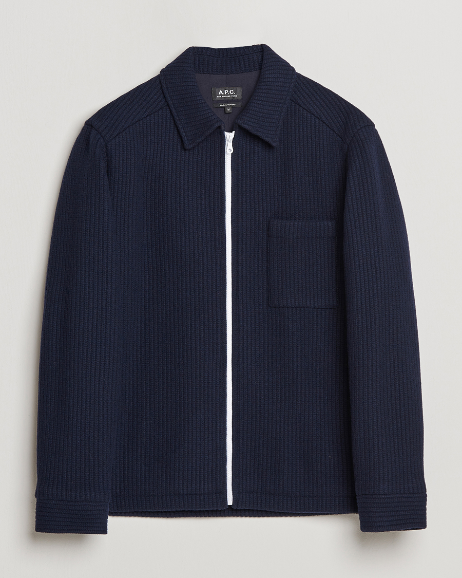 Herren | Jacken | A.P.C. | Wool Blouson Jacket Navy