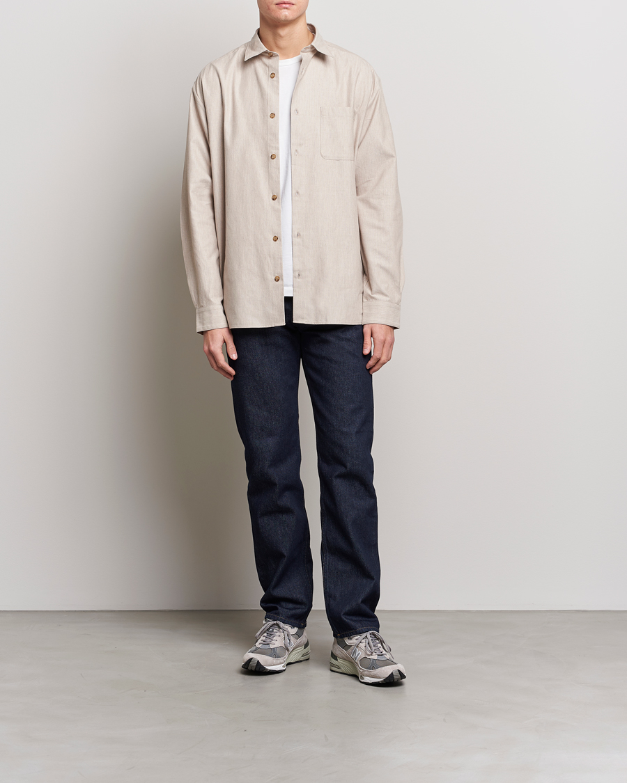 Herren | Hemden | A.P.C. | Marlo Flannel Shirt Heather Beige