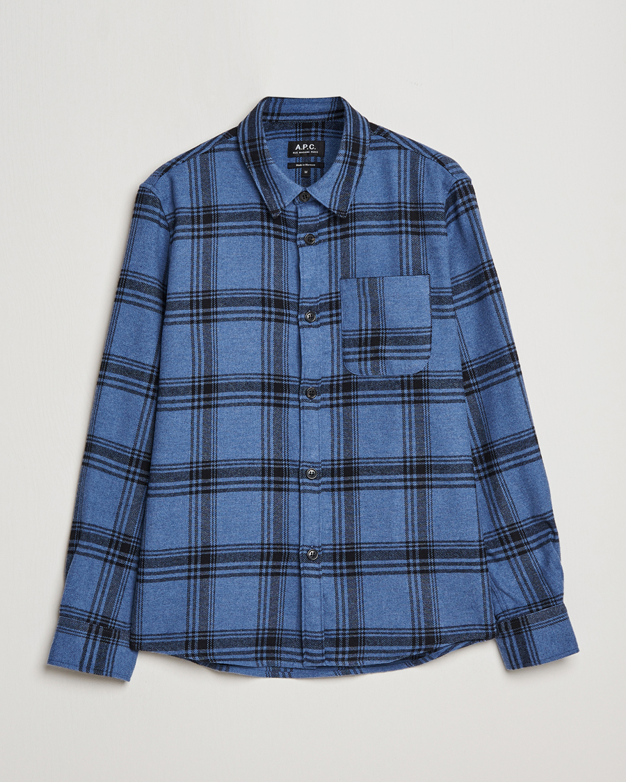 Herren | Hemden | A.P.C. | Trek Heavy Overshirt Blue Check