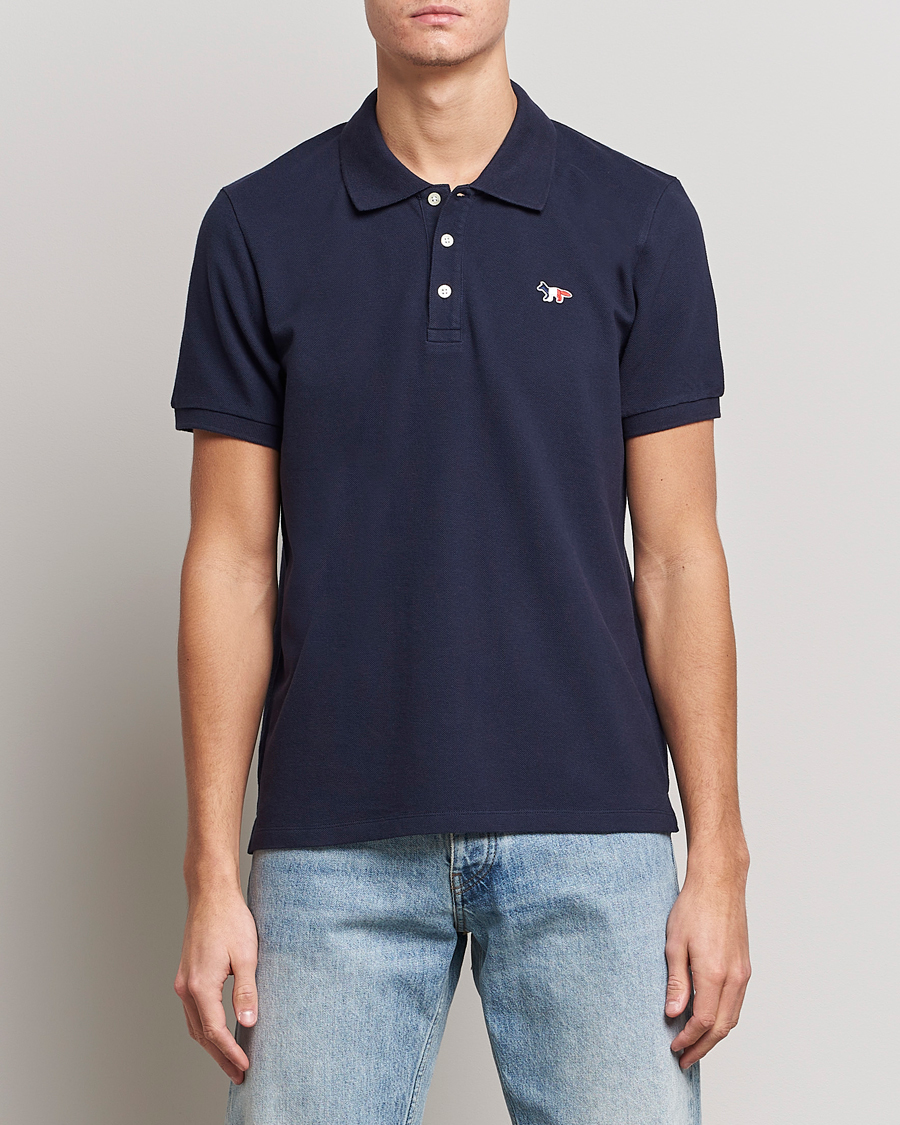 Herren | Poloshirts | Maison Kitsuné | Tricolor Fox Polo Navy