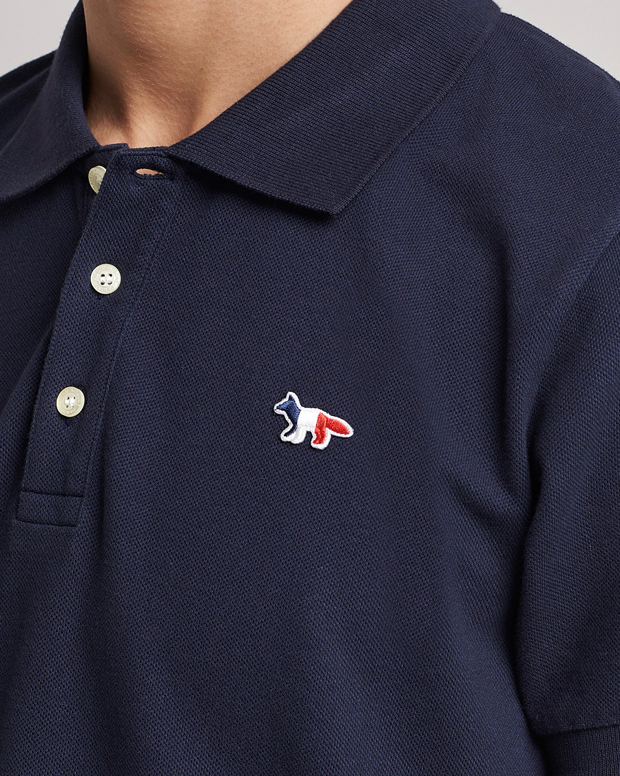 Herren | Poloshirts | Maison Kitsuné | Tricolor Fox Polo Navy