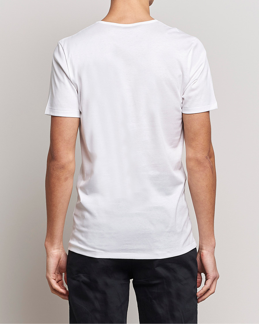 Herren | T-Shirts | Zimmerli of Switzerland | Sea Island Cotton Crew Neck T-Shirt White