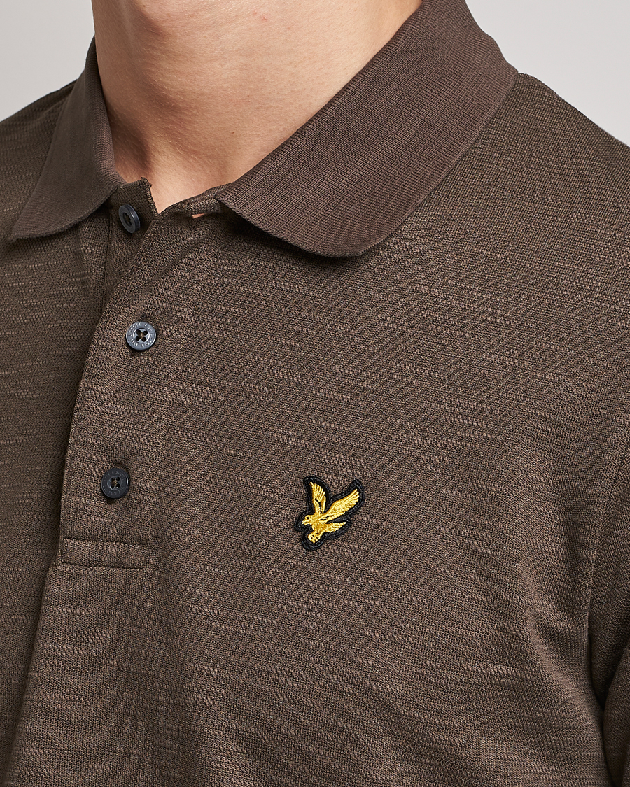 Herren | Poloshirts | Lyle & Scott | Chunky Slub Pique Polo Form Green