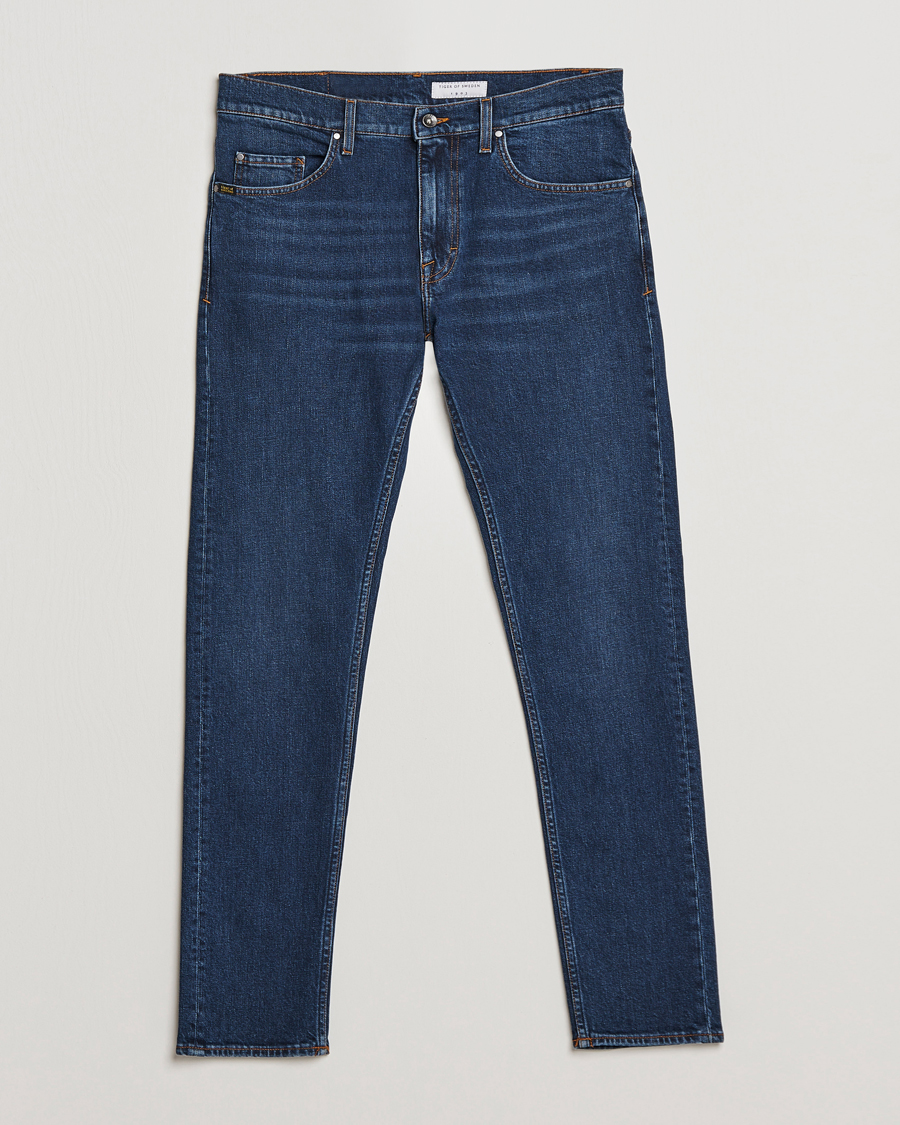Herren | Jeans | Tiger of Sweden | Pistolero Organic Cotton Jeans Royal Blue