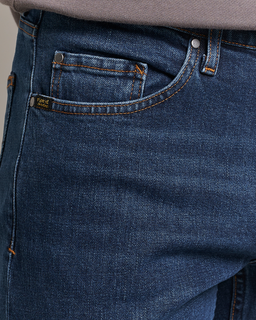 Herren | Jeans | Tiger of Sweden | Pistolero Organic Cotton Jeans Royal Blue