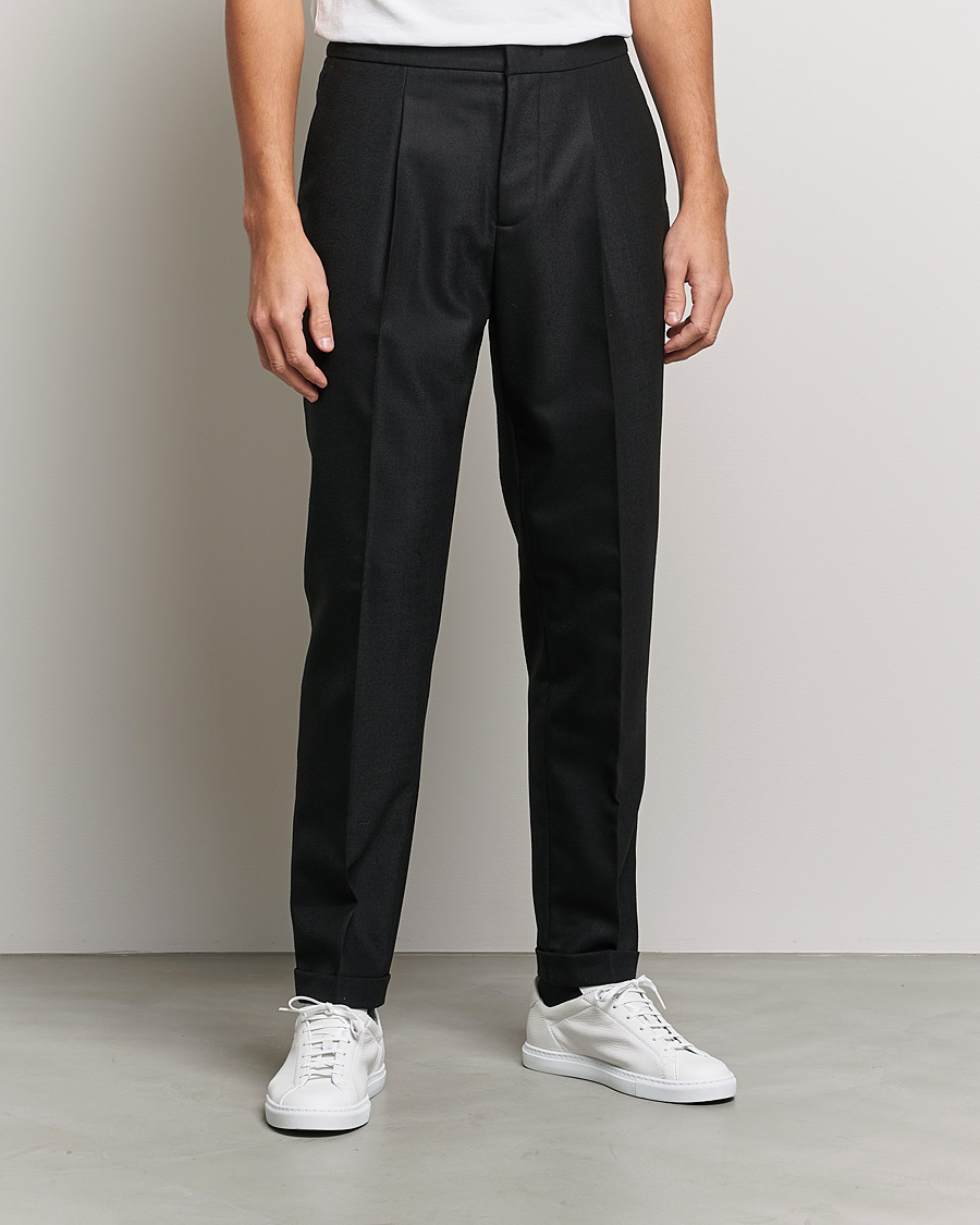 Herren | Hosen | J.Lindeberg | Sasha Wool Twill Pants Black
