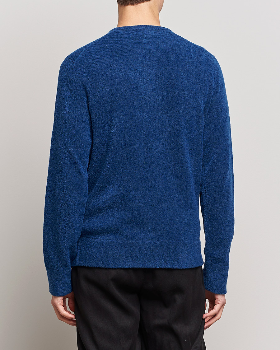 Herren | Pullover | J.Lindeberg | Yuri Merino Logo Crew Neck Sweater Navy Peony