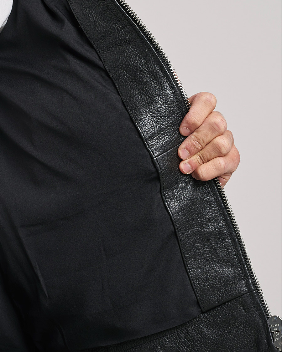 Herren | Jacken | J.Lindeberg | Grizzly Sheepskin Leather Jacket Chipmunk