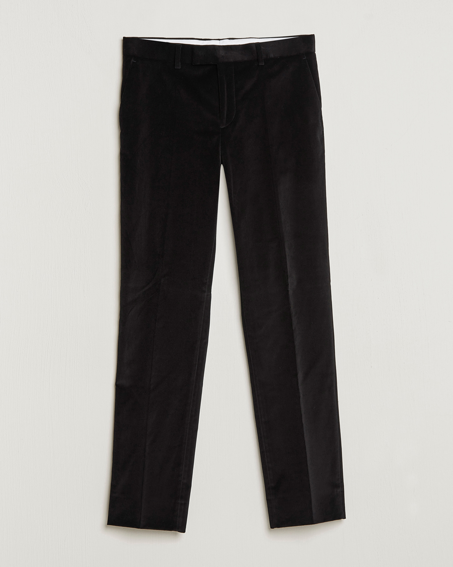 Herren | Hosen | J.Lindeberg | Liam Velvet Trousers Black