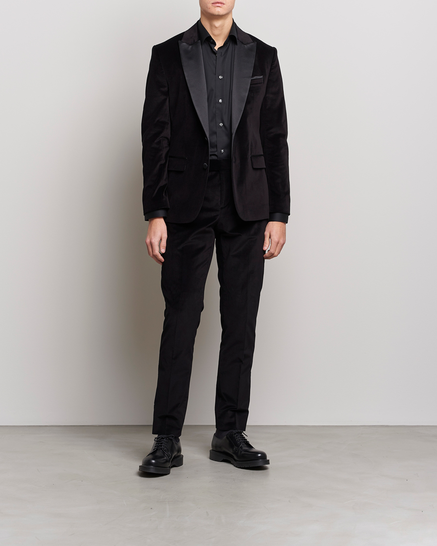 Herren | Hosen | J.Lindeberg | Liam Velvet Trousers Black