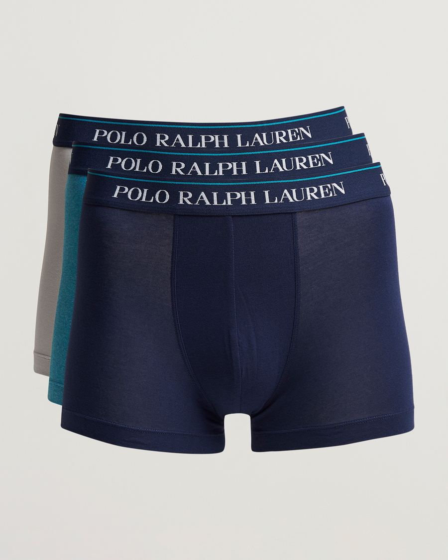 Herren | Unterwäsche | Polo Ralph Lauren | 3-Pack Trunk Grey/Peacock/Navy