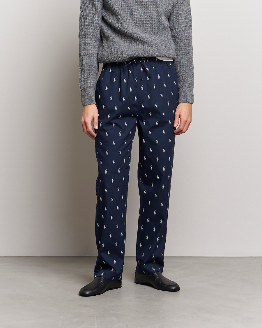 Herren | Schlafanzüge & Bademäntel | Polo Ralph Lauren | Cotton Printed Pony Pyjama Pants Navy