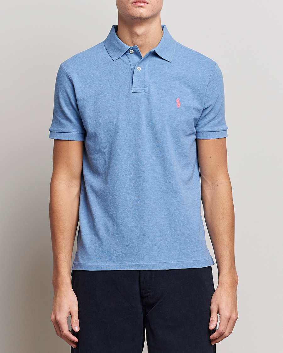 Herren | Poloshirts | Polo Ralph Lauren | Custom Slim Fit Polo Soft Royal Heather