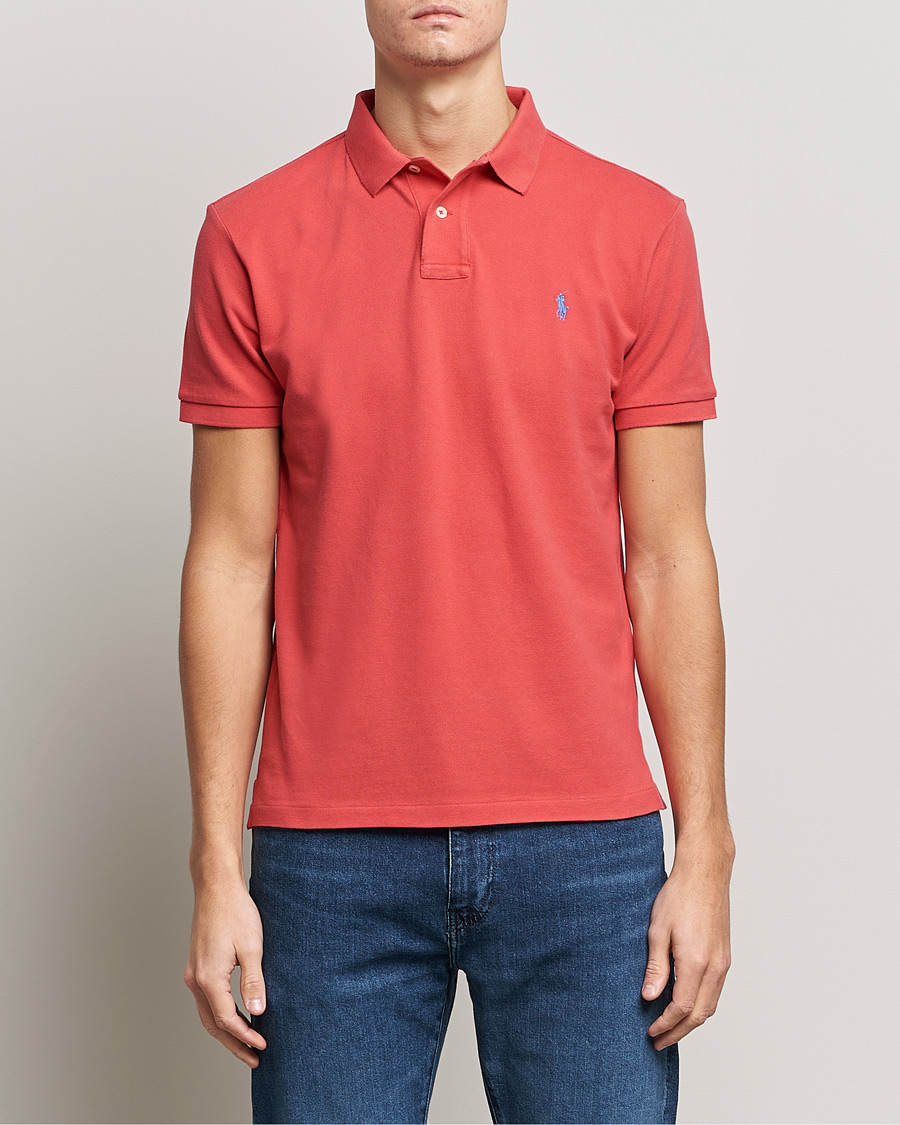 Herren | Poloshirts | Polo Ralph Lauren | Custom Slim Fit Polo Starboard Red