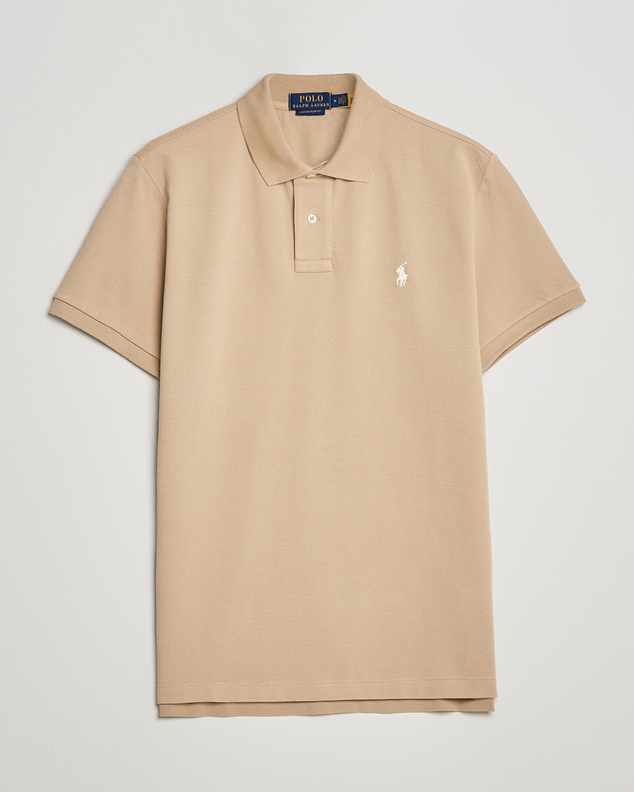 Herren | Poloshirts | Polo Ralph Lauren | Custom Slim Fit Polo Coastal Beige