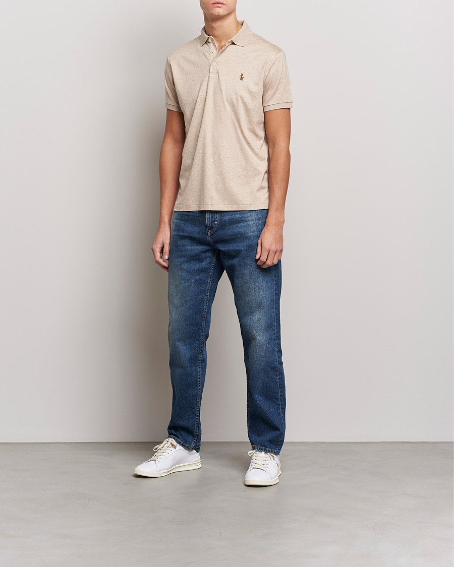 Herren | Poloshirts | Polo Ralph Lauren | Luxury Pima Cotton Polo Sand Heather