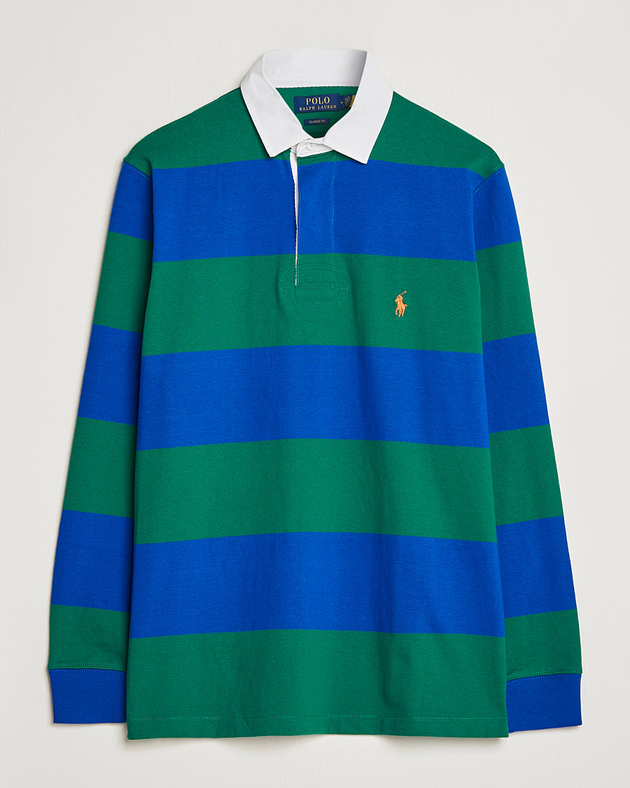 Herren | Pullover | Polo Ralph Lauren | Jersey Striped Rugger Blue/Green