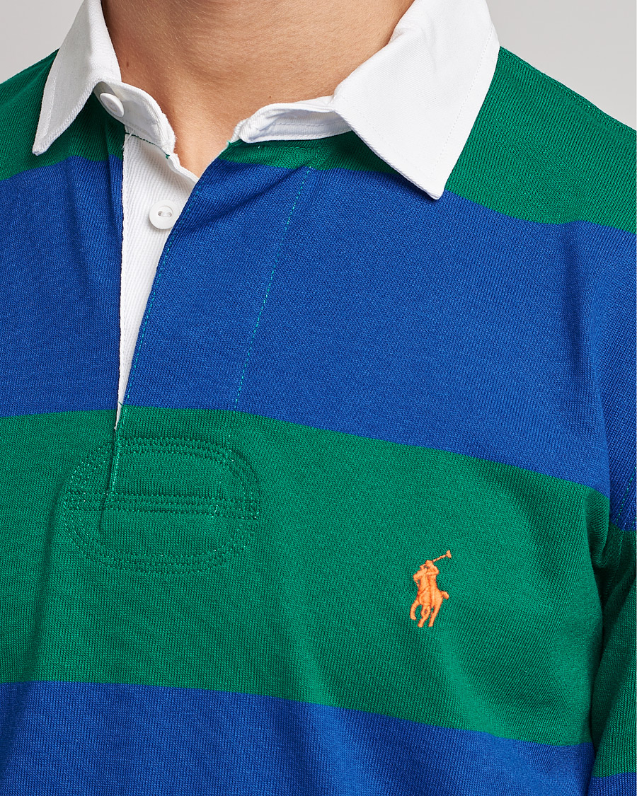 Herren | Pullover | Polo Ralph Lauren | Jersey Striped Rugger Blue/Green