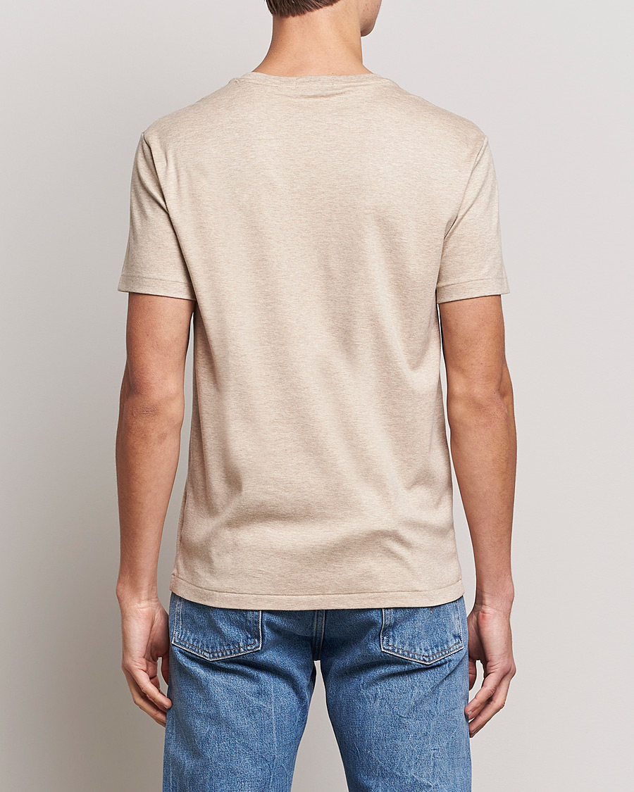 Herren | T-Shirts | Polo Ralph Lauren | Luxury Pima Cotton Crew Neck T-Shirt Sand Heather
