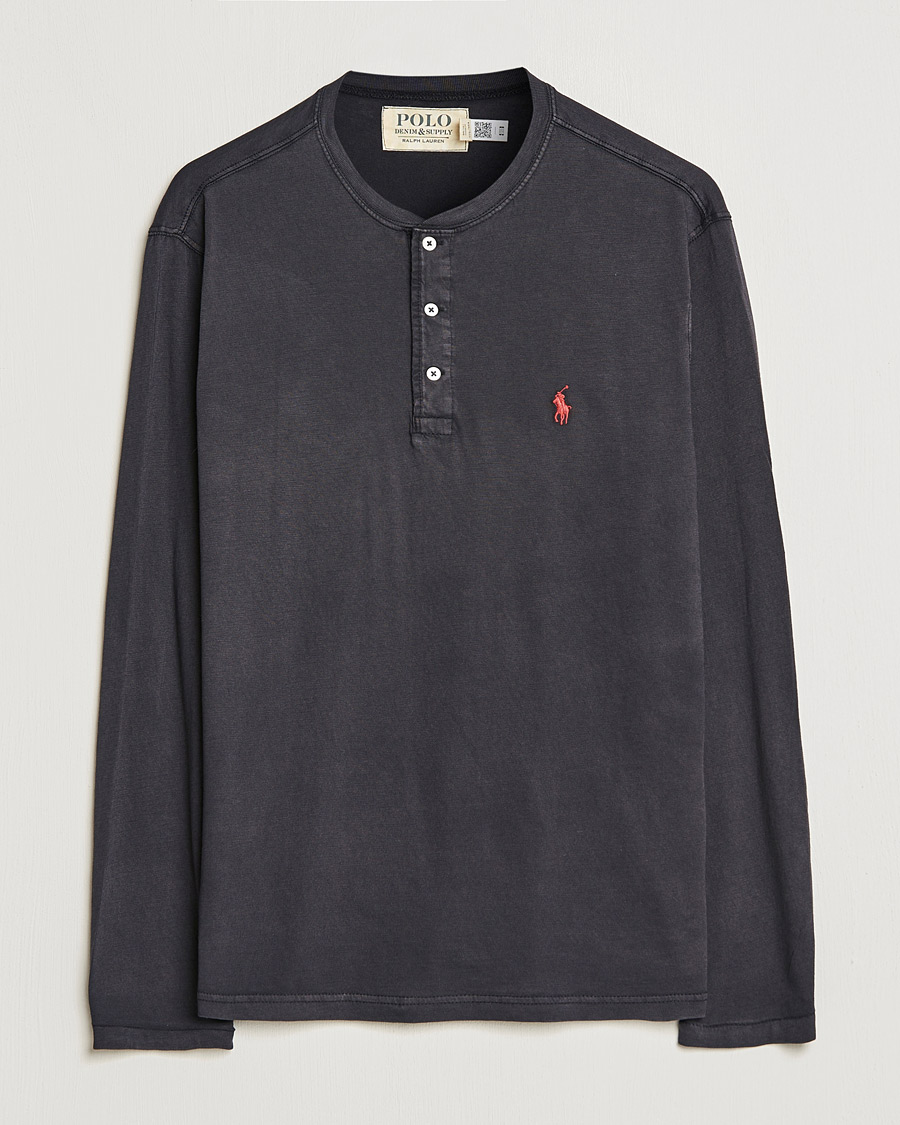 Herren | Pullover | Polo Ralph Lauren | Slub Jersey Henley Black
