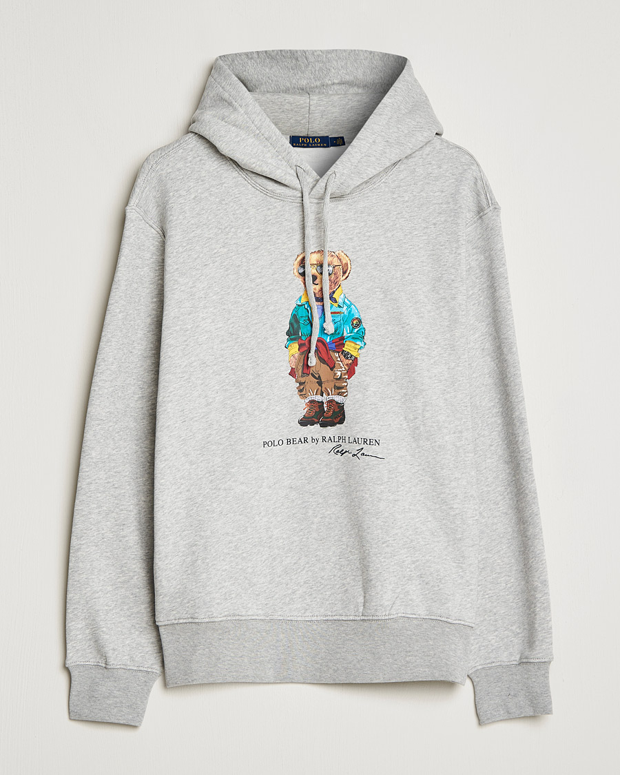 Herren | Pullover | Polo Ralph Lauren | Magic Fleece Printed Bear Hoodie Andover Heather