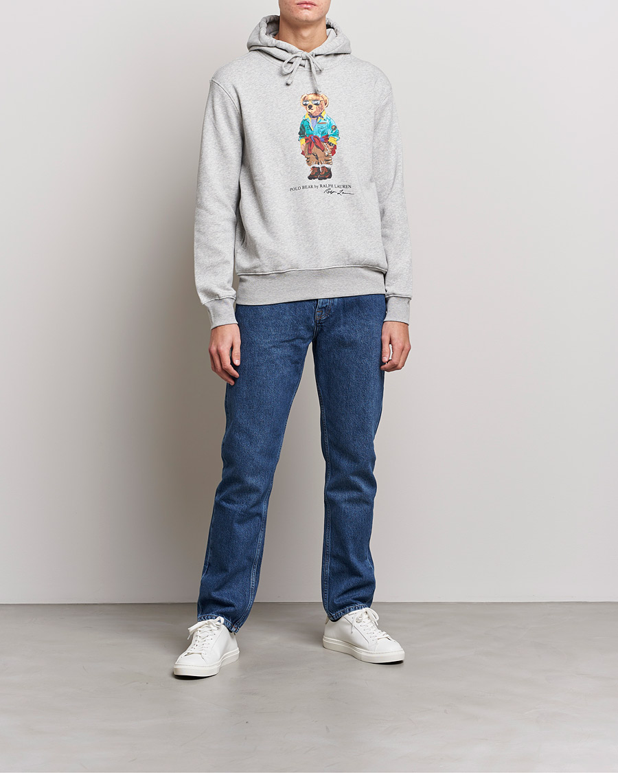 Herren | Pullover | Polo Ralph Lauren | Magic Fleece Printed Bear Hoodie Andover Heather