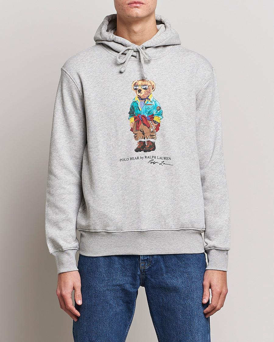 Herren | Pullover | Polo Ralph Lauren | Magic Fleece Printed Bear Hoodie Andover Heather