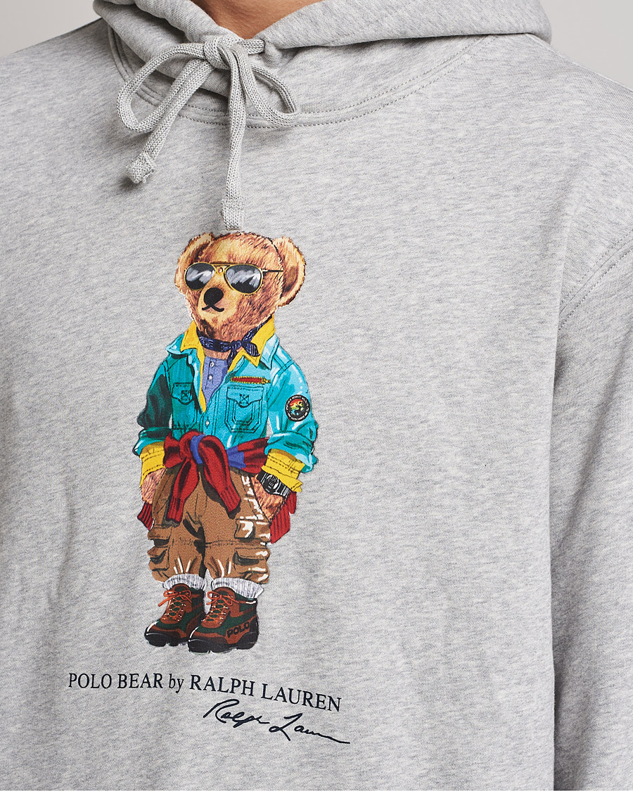 Herren | Pullover | Polo Ralph Lauren | Magic Fleece Printed Bear Hoodie Andover Heather