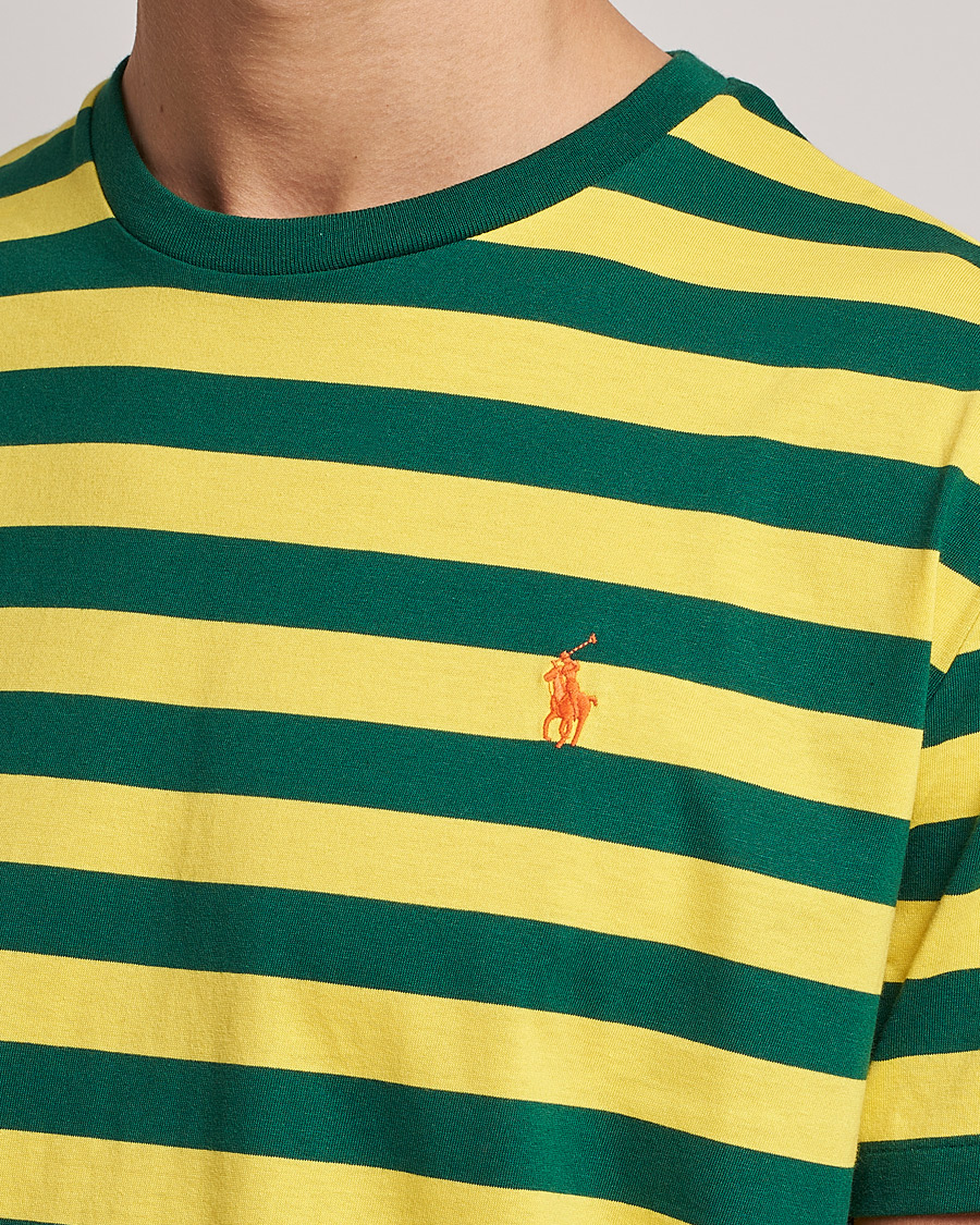 Herren | T-Shirts | Polo Ralph Lauren | Striped Crew Neck T-Shirt Lemon/Green