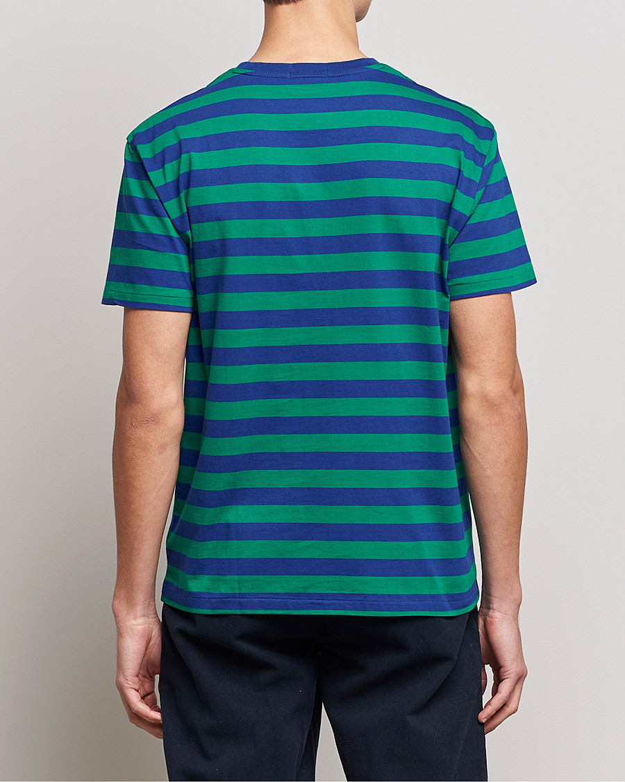 Herren | T-Shirts | Polo Ralph Lauren | Striped Crew Neck T-Shirt Green/Navy