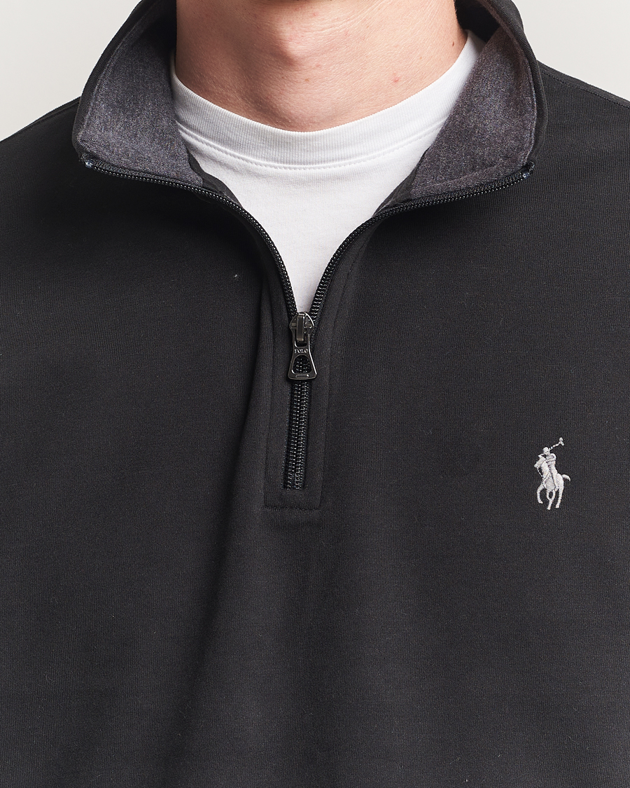 Herren | Pullover | Polo Ralph Lauren | Double Knit Half-Zip Sweater Polo Black