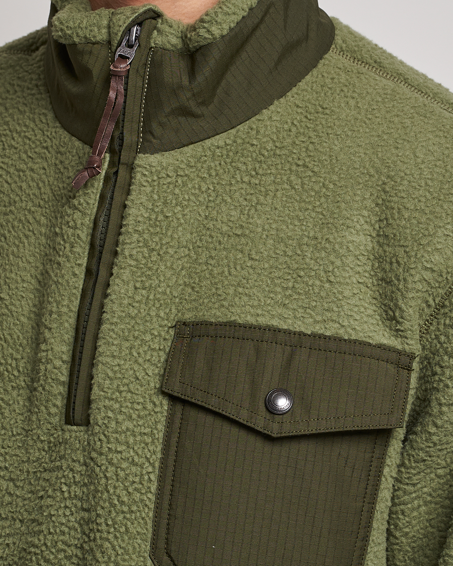 Herren | Pullover | Polo Ralph Lauren | Curly Sherpa Half Zip Company Olive