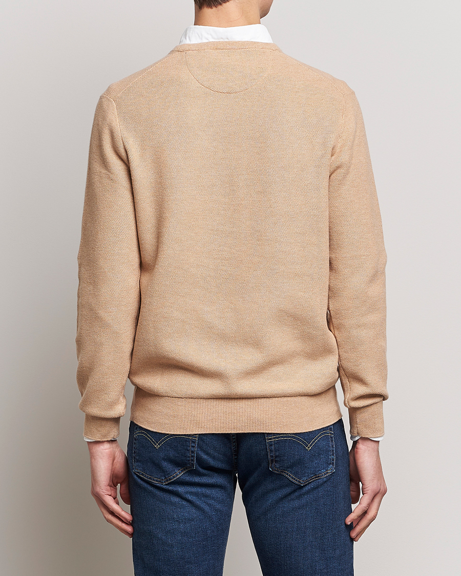 Herren | Pullover | Polo Ralph Lauren | Textured Knitted Crew Neck Camel Melange