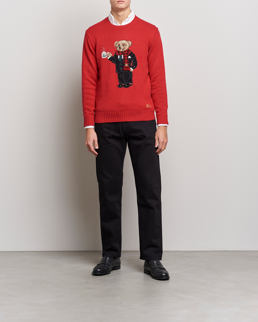 Herren | Pullover | Polo Ralph Lauren | Lunar New Year Bear Knitted Sweater Red