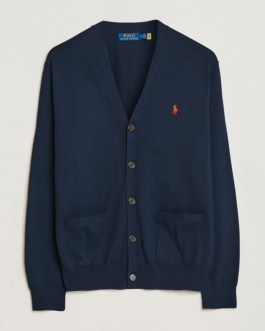 Herren | Pullover | Polo Ralph Lauren | Cotton Cardigan Hunter Navy