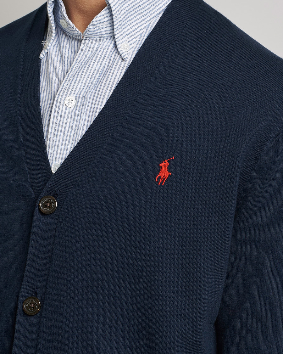 Herren | Pullover | Polo Ralph Lauren | Cotton Cardigan Hunter Navy