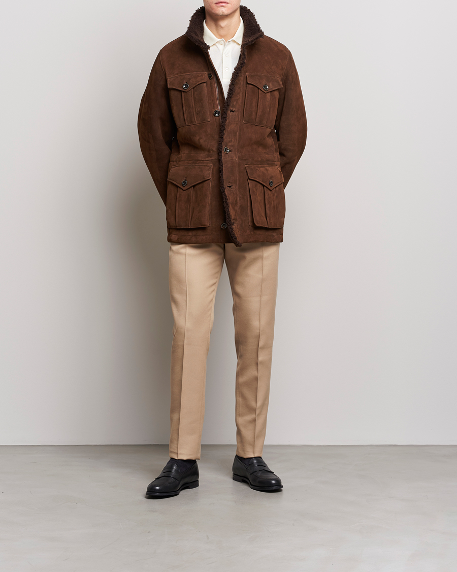 Herren | Hosen | Ralph Lauren Purple Label | Cavalry Twill Trousers Tan