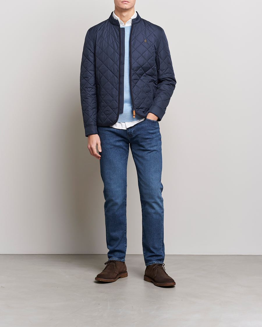 Herren | Jacken | Morris | Teddy Quilted Jacket Old Blue
