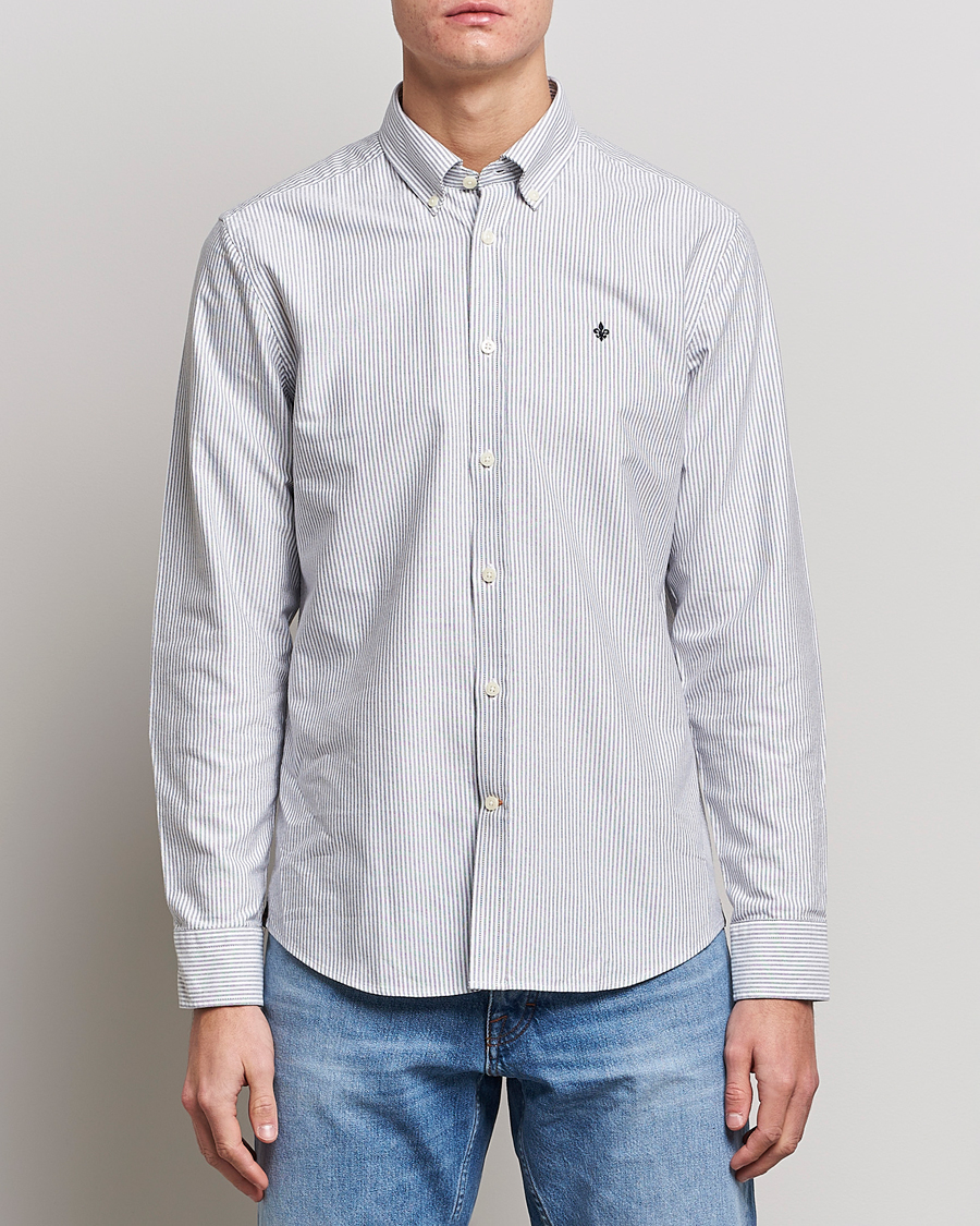 Herren | Hemden | Morris | Douglas Oxford Striped Shirt Blue