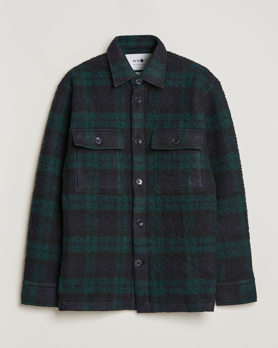 Herren | Jacken | NN07 | Soren Blackwatch Checked Jacket Navy/Green