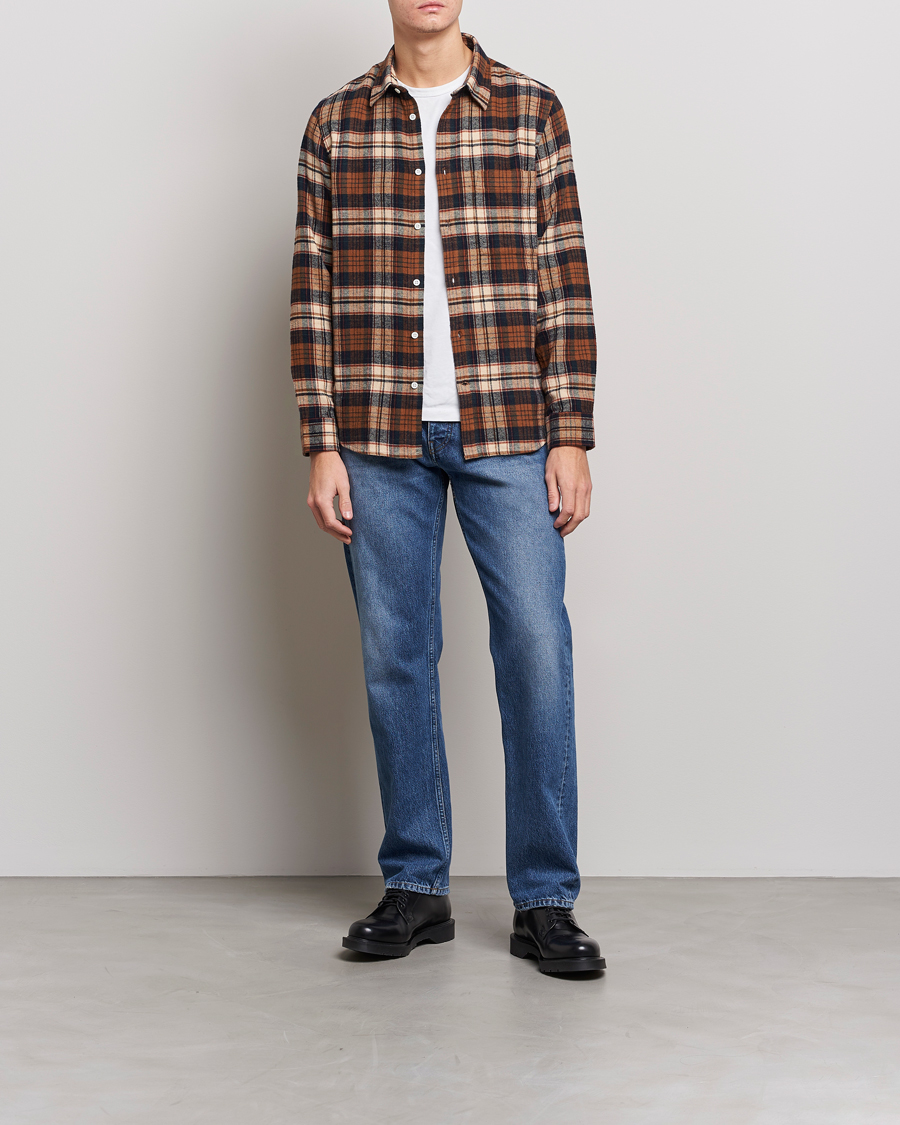 Herren | Hemden | NN07 | Arne Brushed Cotton Checked Shirt Multi