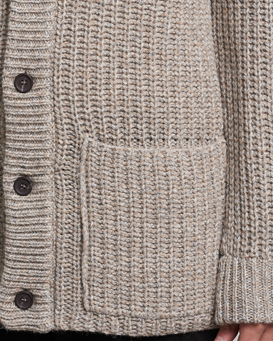 Herren | Pullover | NN07 | Benzon Knitted Cardigan Stone